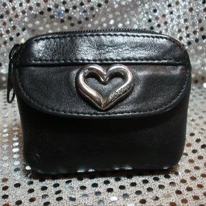 VINTAGE BRIGHTON LEATHER ZIP COIN PURSE MINI BAG